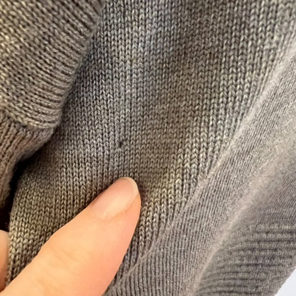 Lululemon Sit In Lotus Wrap II Cardigan Womens 6 Green Merino Wool Yoga Sweater - Picture 12 of 16